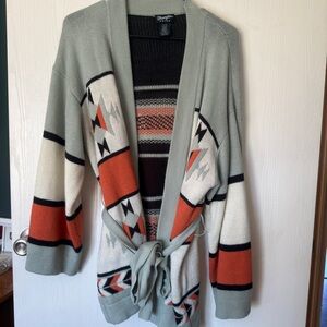 Wrangler Multicolor Patterned Cardigan